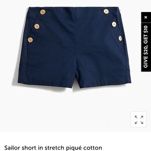 JCrew Sailor Shorts
